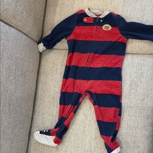 Striped Red and Blue Kids One Piece